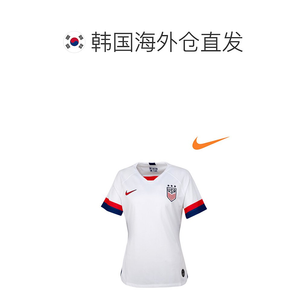 韩国直邮[NIKE]女士 USA BRT足球短袖 T恤-图1