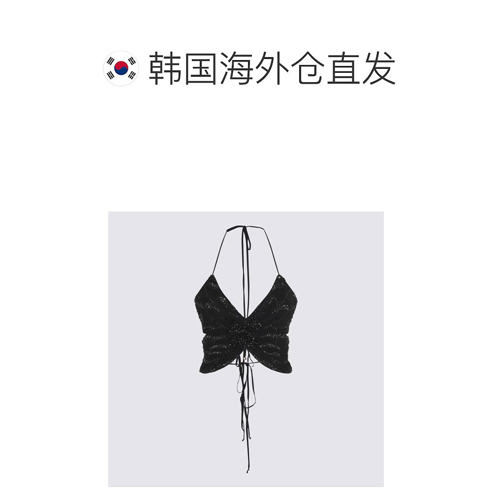 韩国直邮BLUMARINE24SS短袖T恤女P444C093A N0990Black - 图1