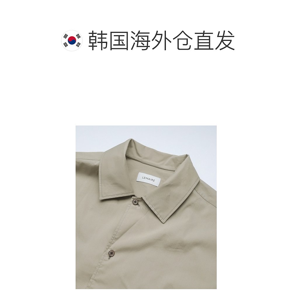 韩国直邮LEMAIRE衬衫男女款军绿色修身亲肤百搭时尚潮流个性舒适-图1