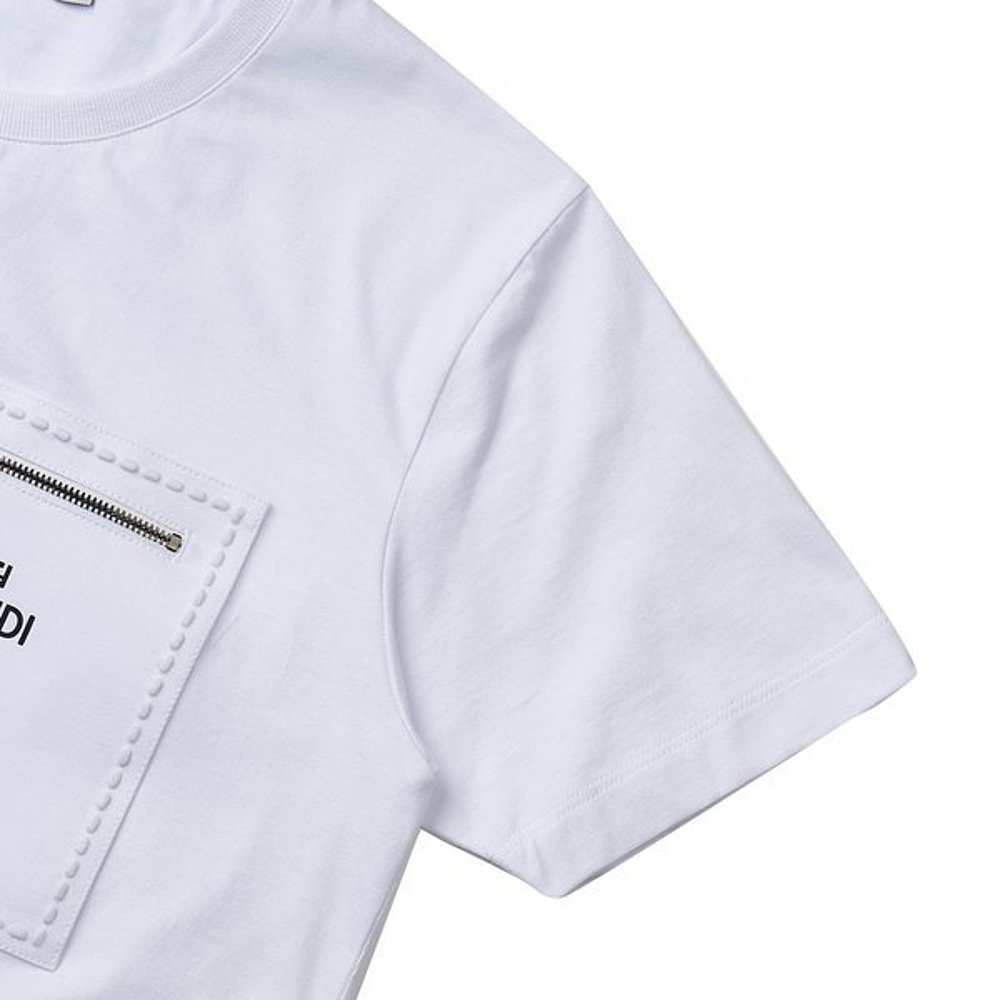 韩国直邮Fendi 衬衫 Fendi 女装 Logo 口袋 棉质 T恤 FS7389 ANQS