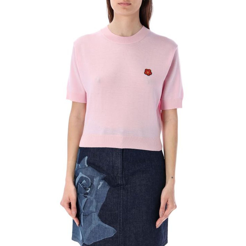 韩国直邮KENZO24SS毛衣女24PFE52PU3833LB 34 FADED PINK-图2