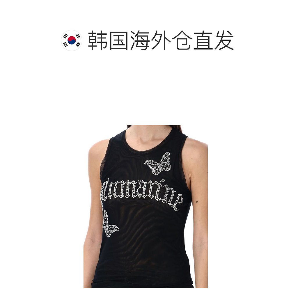 韩国直邮BLUMARINE24SS短袖T恤女24P2T058AT N0990BLACK - 图1