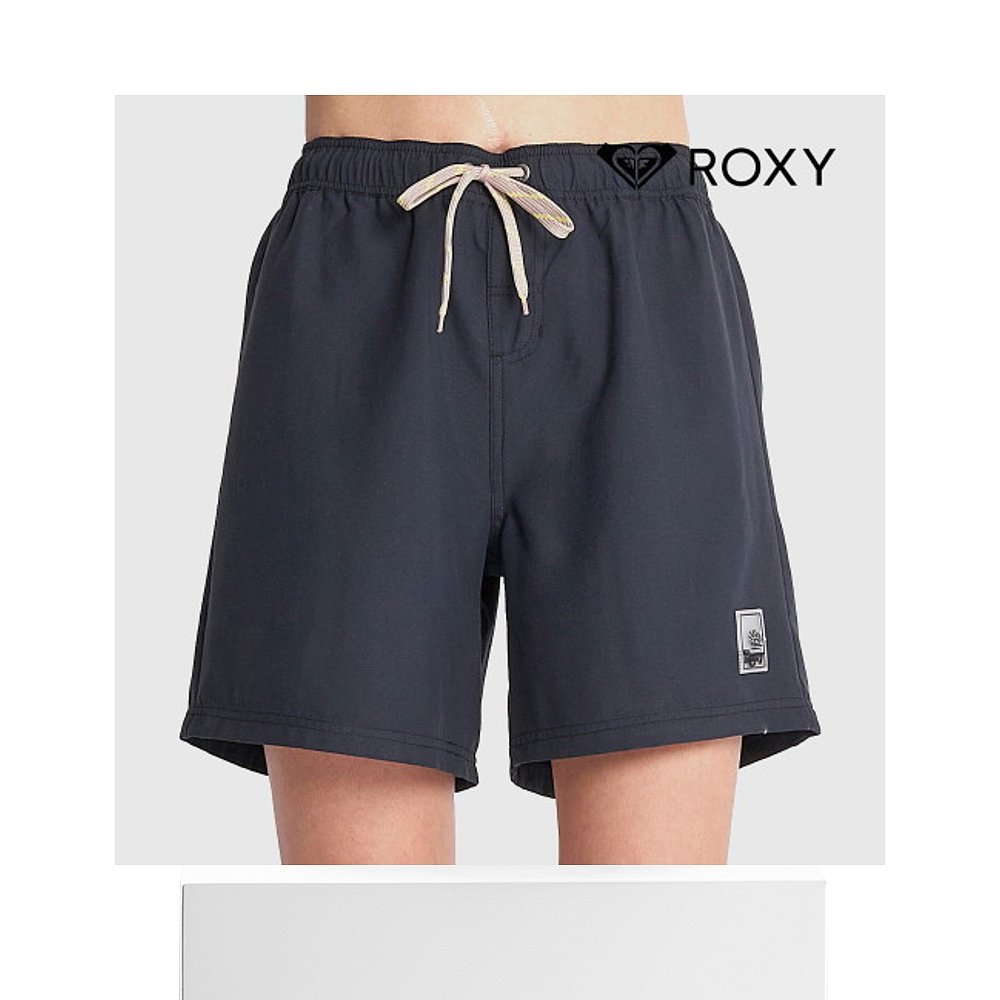 韩国直邮[roxy][官方] Roxy女士游泳裤午餐凸轮板短款黑色-图3