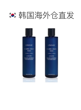 韩国直邮Lindsay霖赛林赛低刺激舒缓蓝甘菊爽肤水250ml*2瓶正品