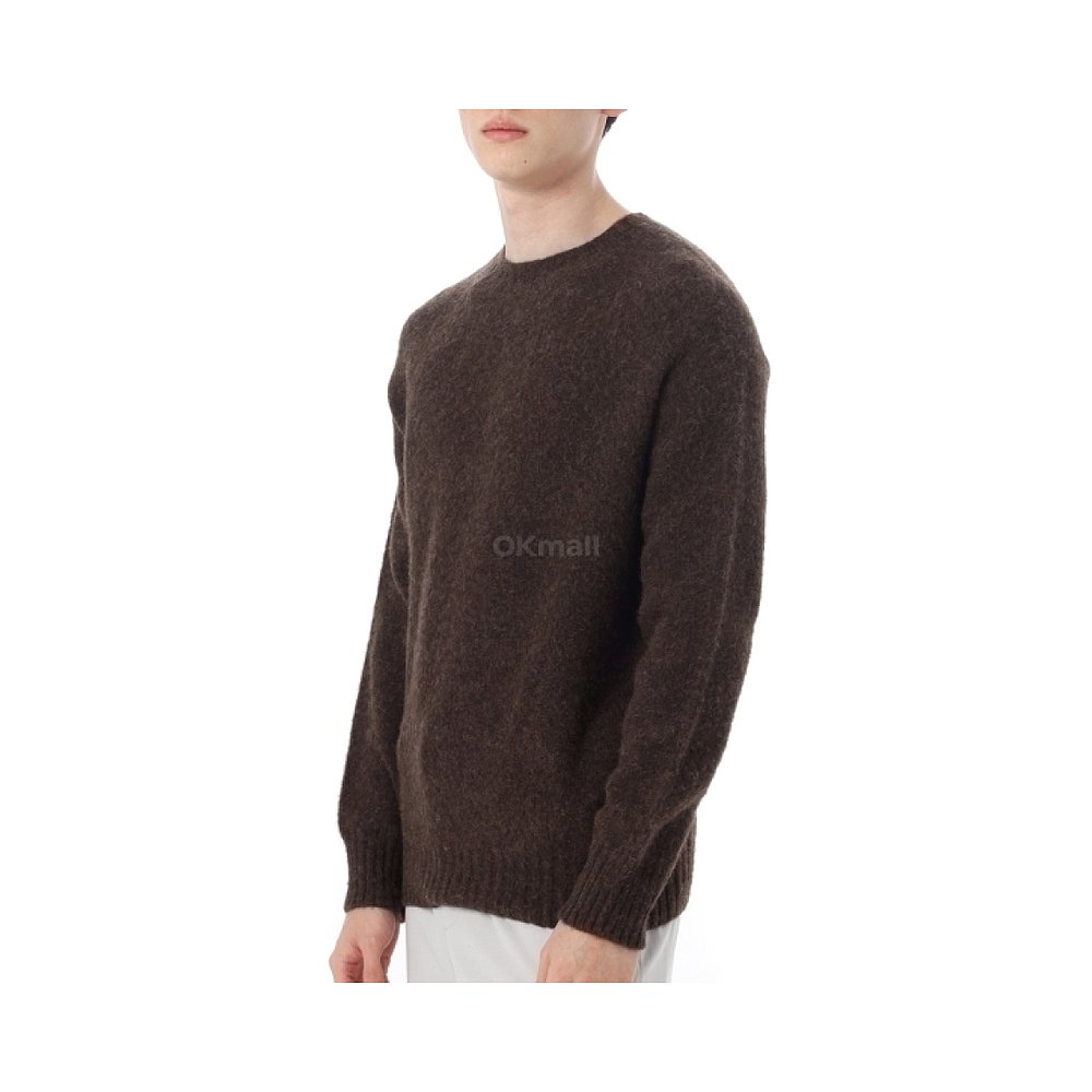 韩国直邮Howlin'针织衫男款出行时尚简约百搭舒适透气酷棕色圆领 - 图0