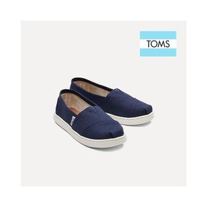 韩国直邮[Toms] 儿童 ALPAGATA 帆布休闲鞋 Navy1 海军蓝