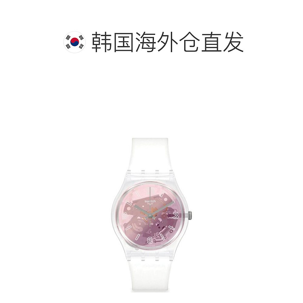 韩国直邮[Swatch] 手表 男女同款 JELL 粉红色 DISCO FEVER GE290 - 图1