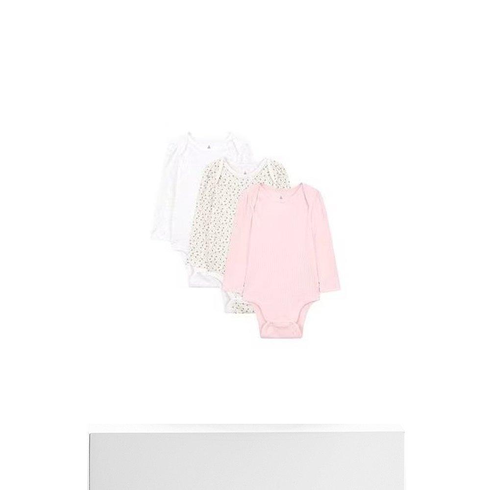 韩国直邮GAP Kids T恤 Baby/Multi/Long Sleeved/Bodysuit/3PACK/