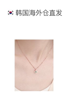 韩国直邮Rosemont [罗斯蒙特] 银色三叶草珍珠吊坠项链 RA24C23J