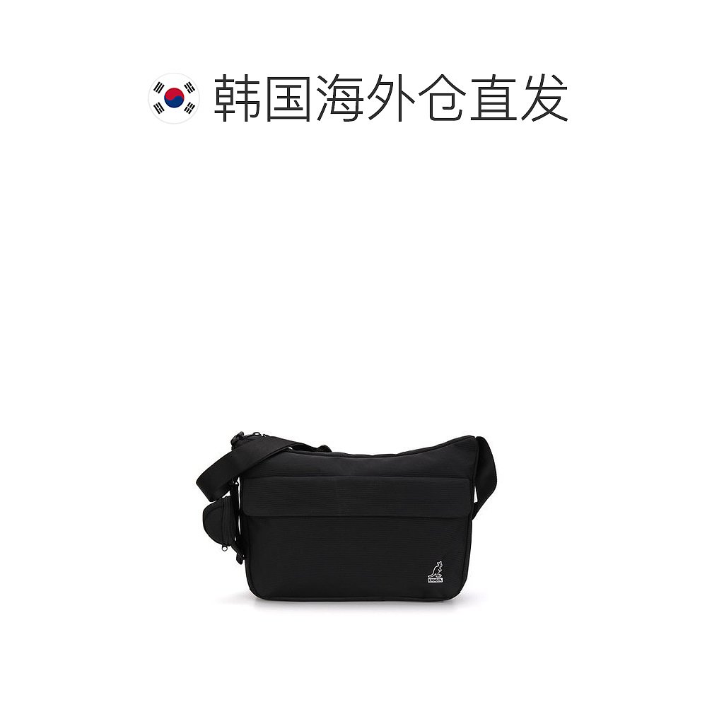 韩国直邮Kangol 单肩包 [GALLIA] KANGOL DUCE 斜挎包 3292 黑色 - 图1