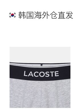 韩国直邮Lacoste 运动中长裤／短裤 LACOSTE/男/彈性/三角褲/灰色