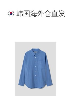 韩国直邮8 Seconds 衬衫 60织纱 棉 府绸 宽松版型 衬衣 蓝色 (42