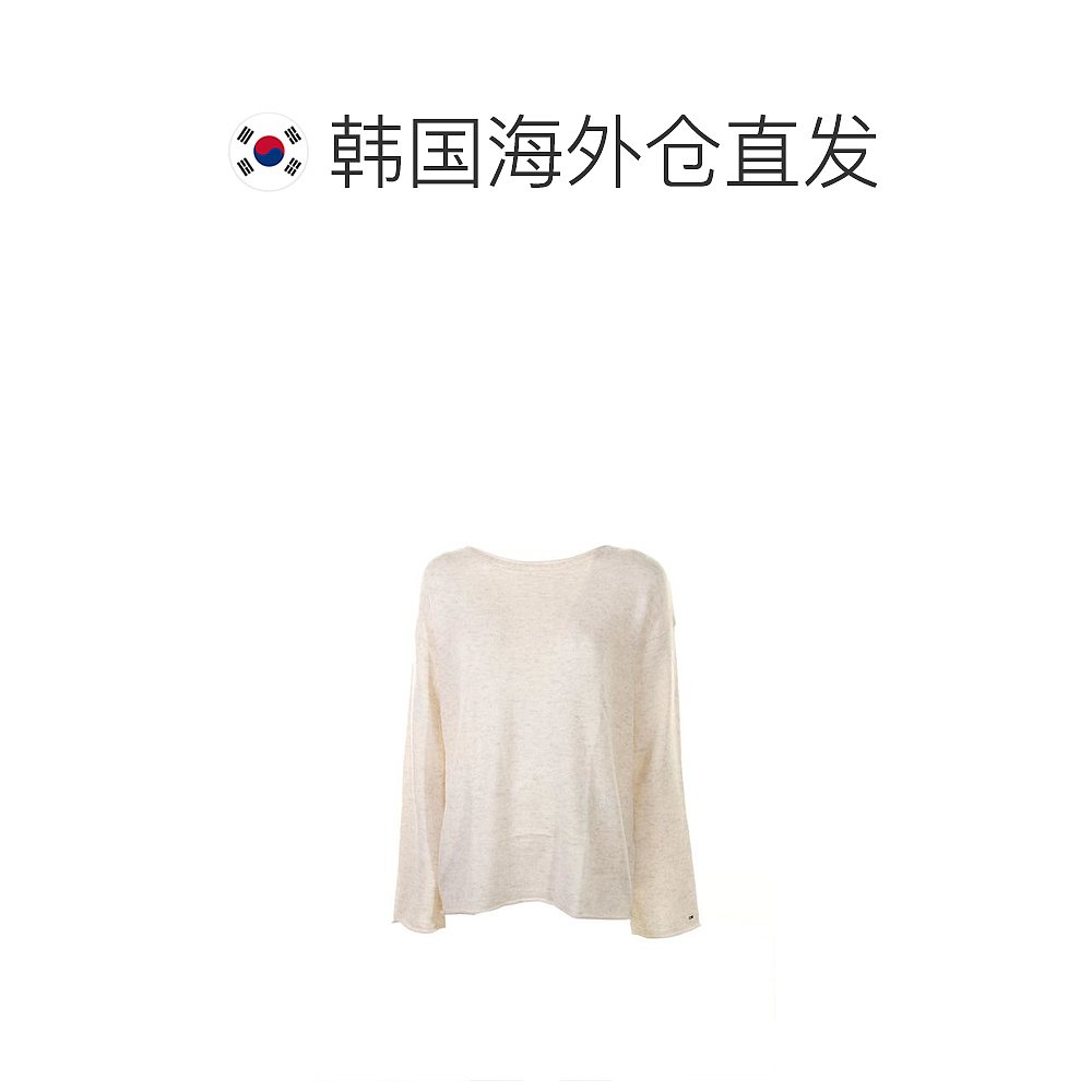 韩国直邮TOMMY HILFIGER23FW毛衣女WW0WW39890ANCIENT WHITE - 图1