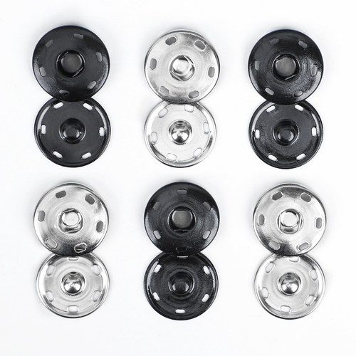 暗扣按扣扣子金属摁扣子母扣纽扣婴儿揿扣家用免缝钉扣配件针线 - 图3