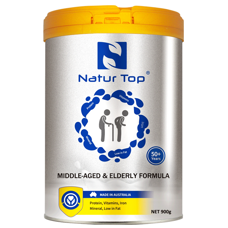 Natur Top诺崔特中老年奶粉低脱脂高钙无蔗糖澳洲进口牛奶粉900g - 图3