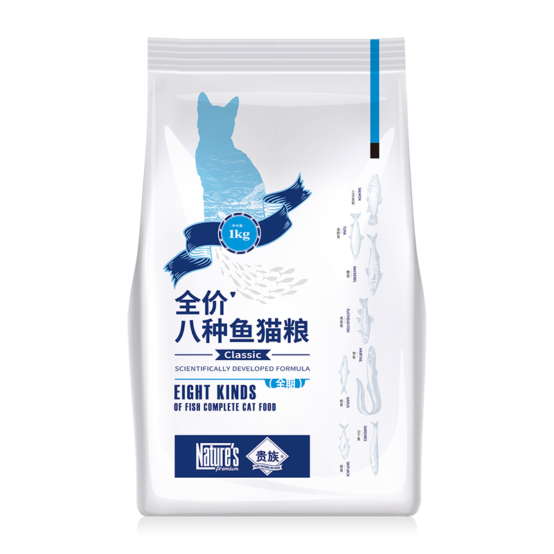 贵族全价全期通用猫粮1kg