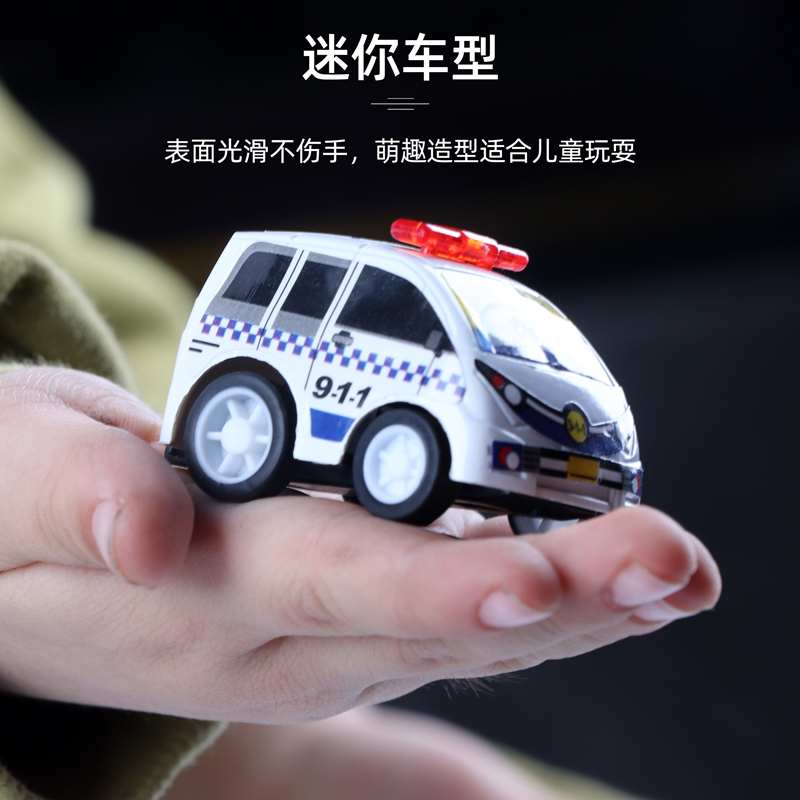 儿童小汽车车玩具男孩回力迷你玩具车小车套装工程车模型惯性塑料 - 图2