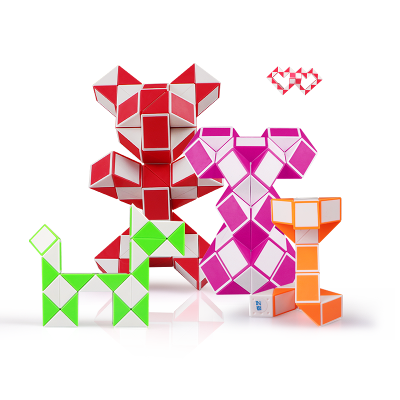 儿童百变魔尺套装全套24段幼儿园36/48/72节学生益智长条玩具磨棍 - 图0