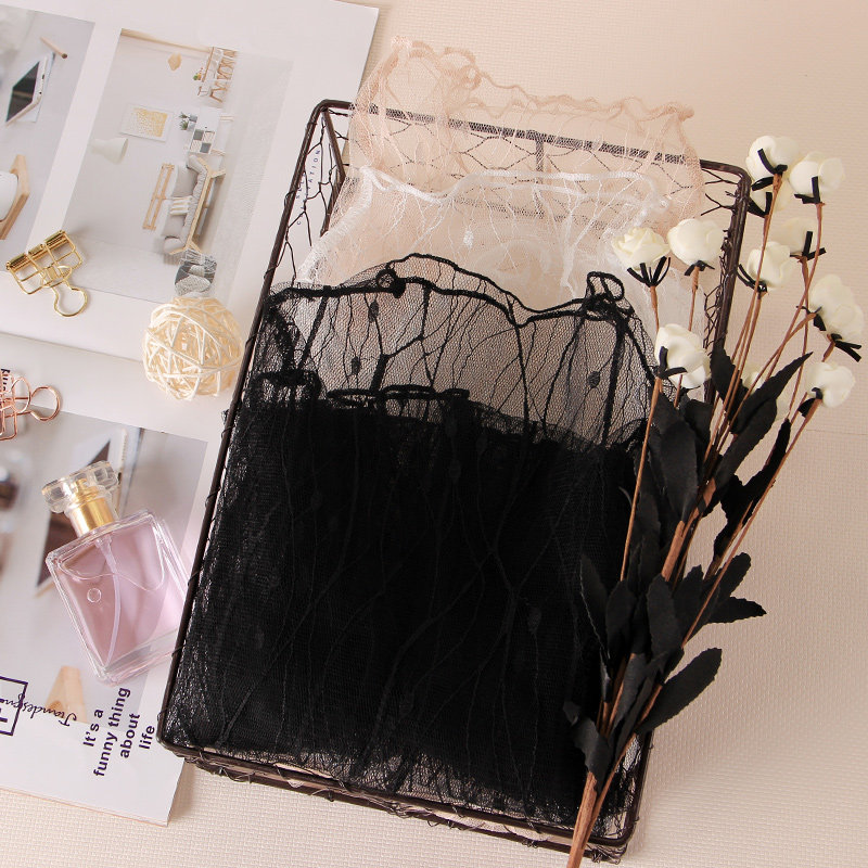 透明高领蕾丝薄款神仙内搭打底衫 温娴T恤