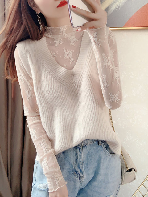 ຕາຫນ່າງ lace ບາງໆ ດ້ານໃນເປັນຮູ