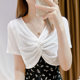 Tulle ຈັບຄູ່ກັບສິ້ນ suspender ແລະ blouse ແລະ shawl
