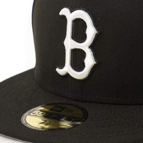 日本直邮NEW ERA 11591174 New Era 59FIFTY 棒球帽（红袜队黑白 - 图3