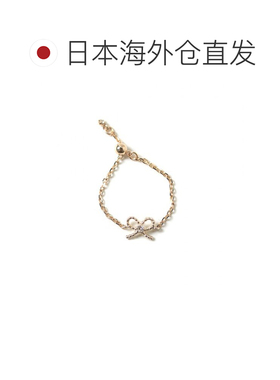 1h可退 日本直邮cui-cui 钻石 丝带链戒 K10YG 759893戒指