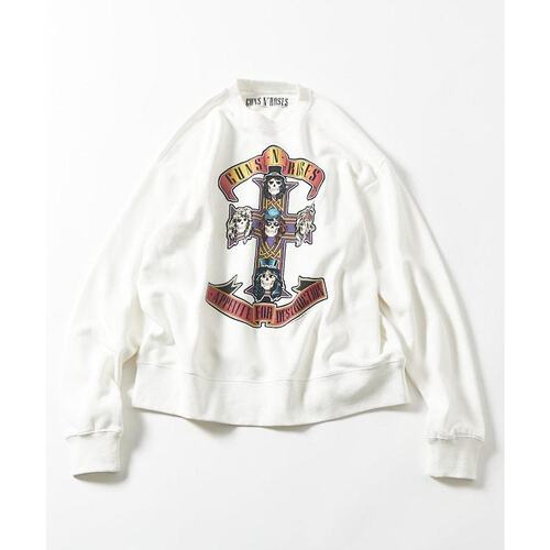 1h可退 日本直邮FREAK'S STORE男装联名GUNS N ROSES宽松印花卫衣 - 图2