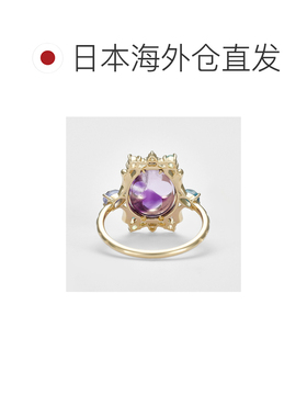 日本直邮日潮 agete 阿卡朵K10 多彩宝石戒指