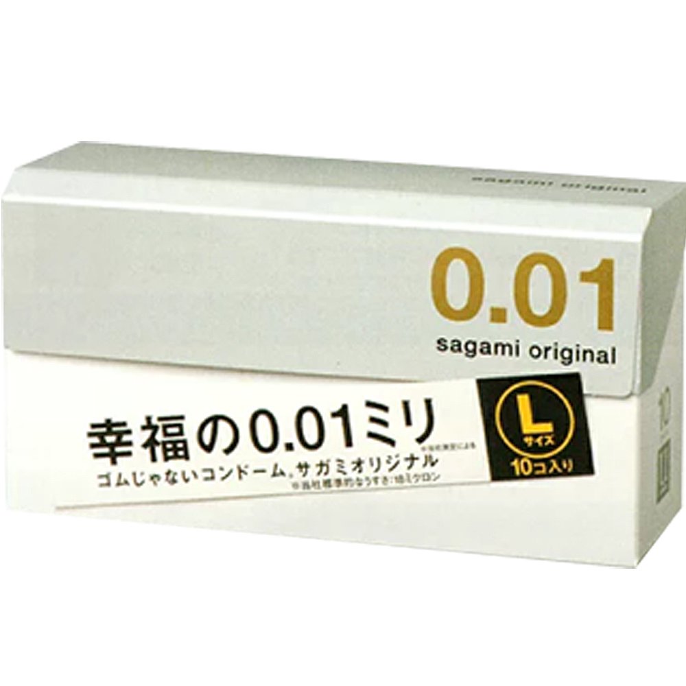 日本直邮sagami相模001薄避孕套幸福0.01大号10个/盒*3盒非乳胶-图0