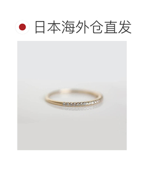 1h可退 日本直邮cui-cui 半圈钻石 戒指 K10YG 755471cuicui