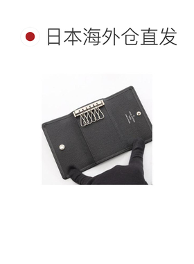 日本直邮中古奢侈品LV路易威登男B级9新Multicle 6牛皮钥匙扣黑色