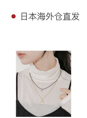 1h可退 日本直邮SMELLY 女士双层叠戴项链 金属链条与绳索混搭设