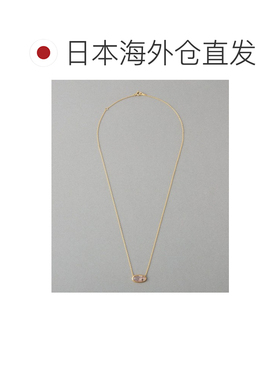 日本直邮ete 女士 18K黄金玫瑰石英项链 261161吊坠