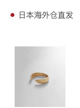 日潮跑腿COCOSHNIK 尖头开口戒指彩色宝石独特配饰