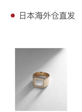 日潮跑腿COCOSHNIK 开口图章方形戒指宝石印章