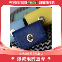 Japan Direct Mail Hashibami Lady Natural Stone Cow Leather Short Wallet Unique Design Portable Practical Spring