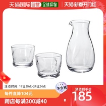 (Japan Direct Mail) Aderia Adelia Cold Wine Suit Wine Glass 2pc Wine Jug 1pc Transparent Day