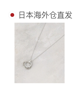 1h可退 日本直邮OPAQUE.CLIP 女士 金属立方锆石三连环滑动式项链