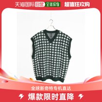 Japan Direct Mail WESTSEA Men And Womens Cohorts Geometric Patterns Knit Horse Chia Deep V Collar Design Comfort