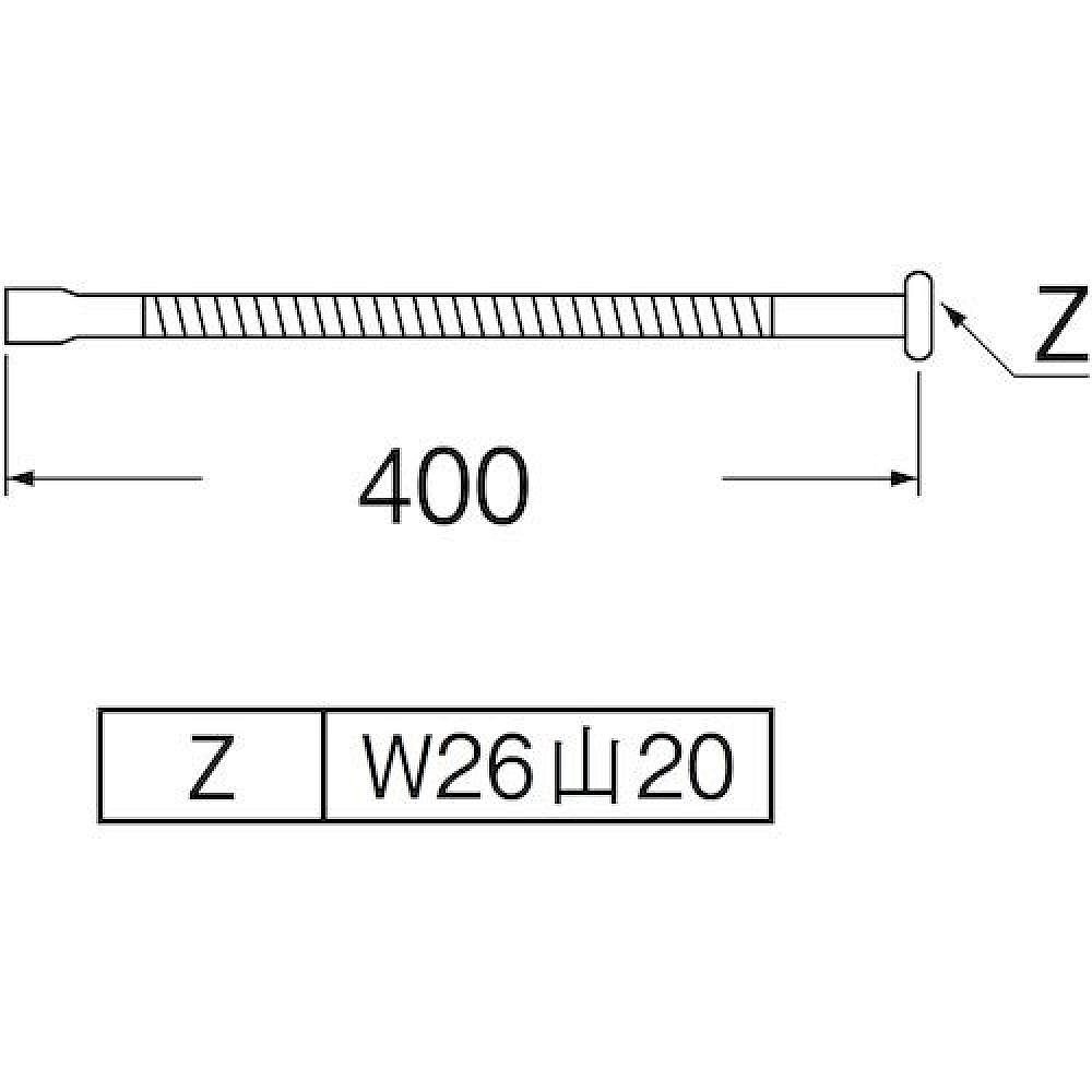 【日本直邮】Sanei 水管直pipe 长400ｍｍ 自由弯曲 PA286A-76X4- - 图2