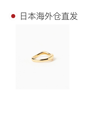 日本直邮MARIA BLACK 女士 Vayu系列 黄金涂层 波浪设计可叠戴戒