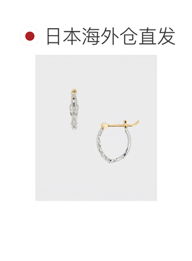 日本直邮agete 阿卡朵 女士 925银镂空圆环耳环（【付后1h可退】