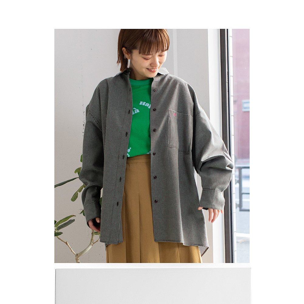 1h可退 日本直邮POU DOU DOU 女士刺绣口袋宽松衬衫 2511146949 - 图3