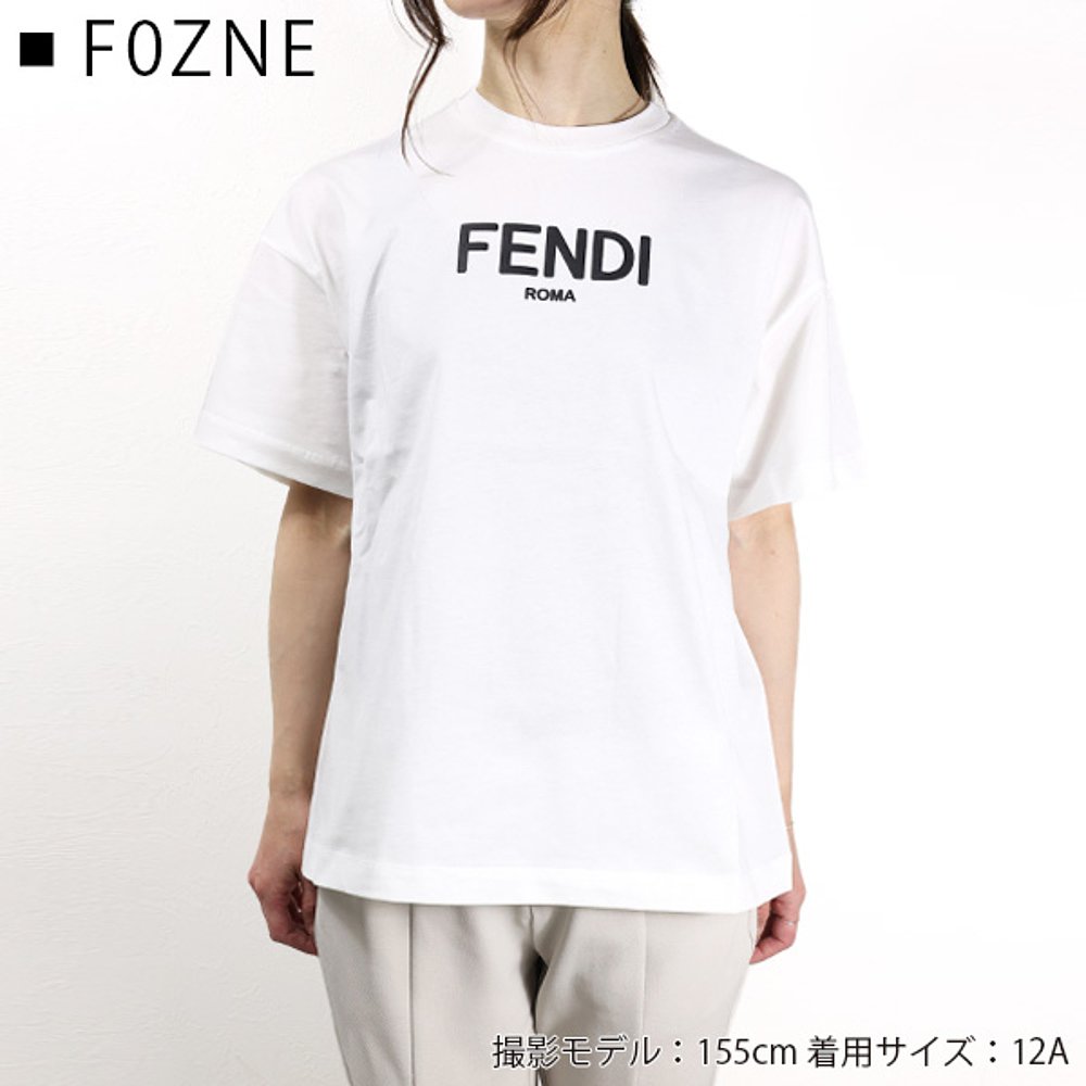 日本直邮 FENDI 芬迪  T恤 T恤棉质棉质女孩 OK 女士短袖女装半袖