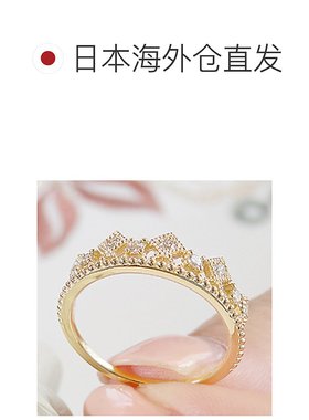 日本直邮(ber-ed-0217) 戒指钻石戒指0.2克拉皇冠图案K18YG/PG/WG