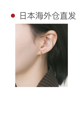 日本直邮SMELLY女士金色手术钢链式耳钉 SM263302【付后1h可退】