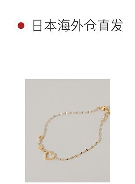 日本直邮SMELLY 女士 细链 三心设计不锈钢手链 SM261302245003