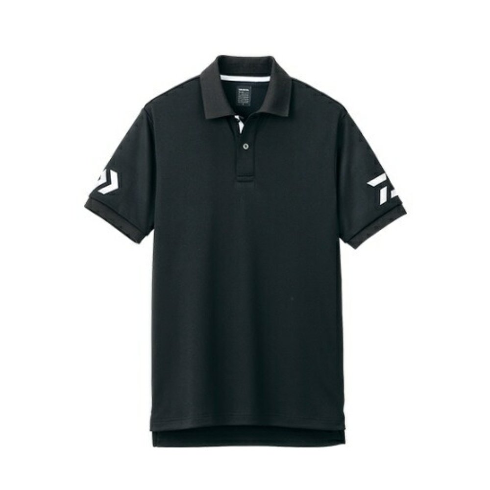 日本直邮 Daiwa Wear DE-7906 短袖 Polo 衫黑色 x 白色 4XL 尺寸 - 图2