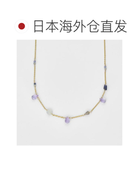 日本直邮agete黄金多石项链